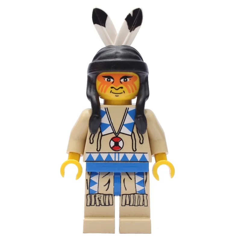 Indian - Tan Clothing, Blue Trim — dans quels sets LEGO ? (fig-010619) | Brick Broker