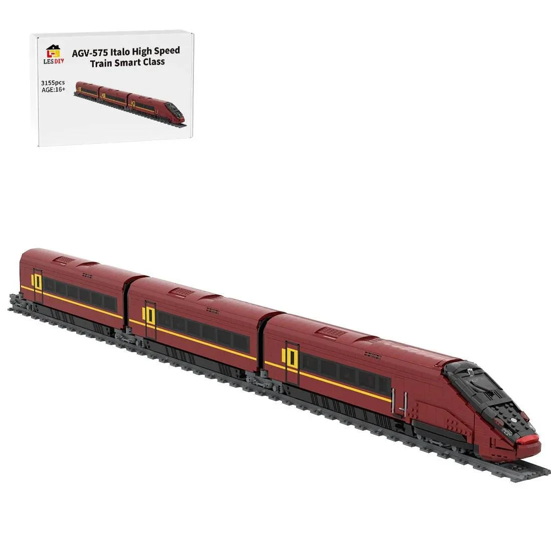 LesDiy Train à grande vitesse AGV-575 Italo Smart Class (LESDIY-3623503) - prix | Brick Broker