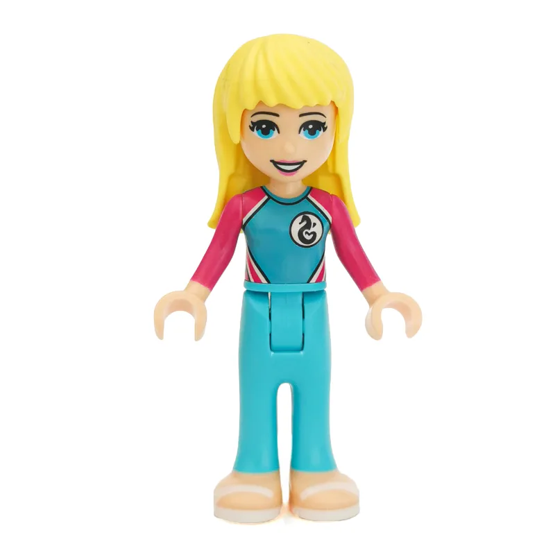 Stephanie - Medium Azure Wet Suit — dans quels sets LEGO ? (fig-002648) | Brick Broker