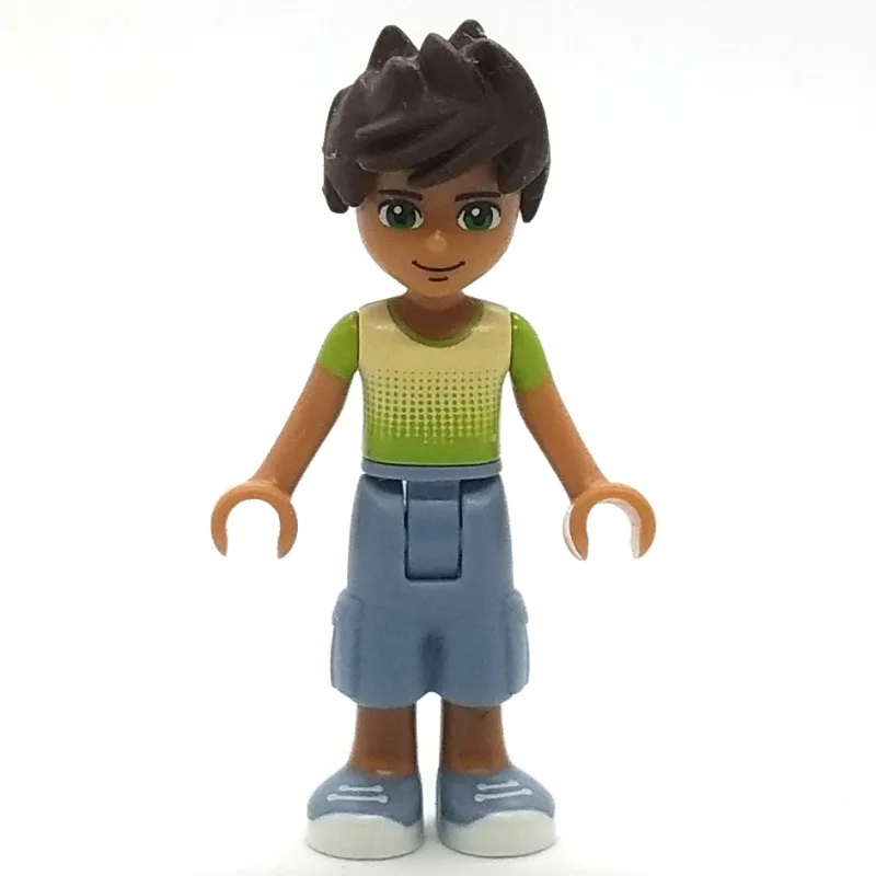 Liam - Bright Green/Yellow Shirt, Sand Blue T… — minifigurine LEGO | Brick Broker