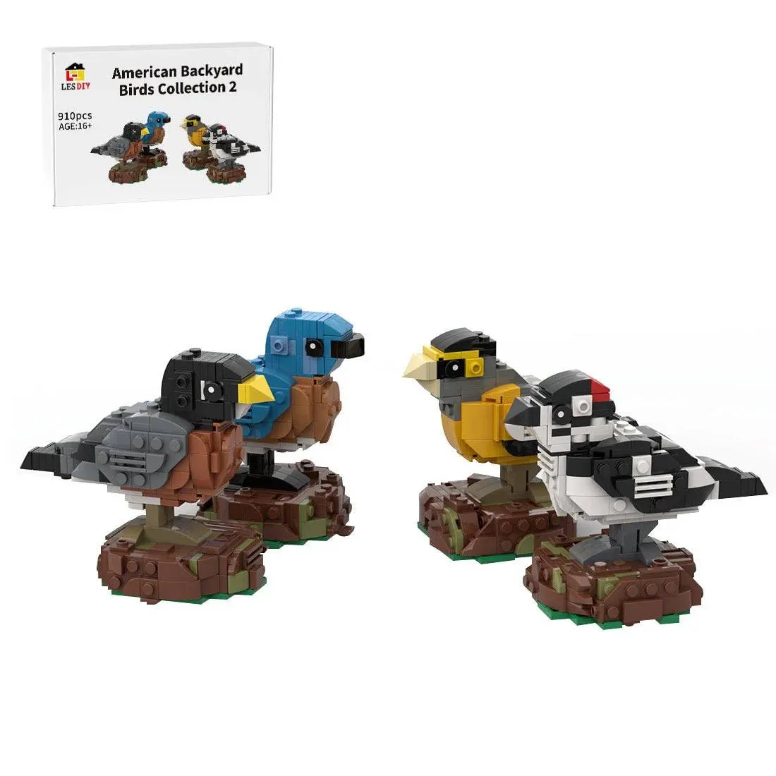 LesDiy Collection d'oiseaux de jardin américains 2 (LESDIY-3620651) - prix | Brick Broker