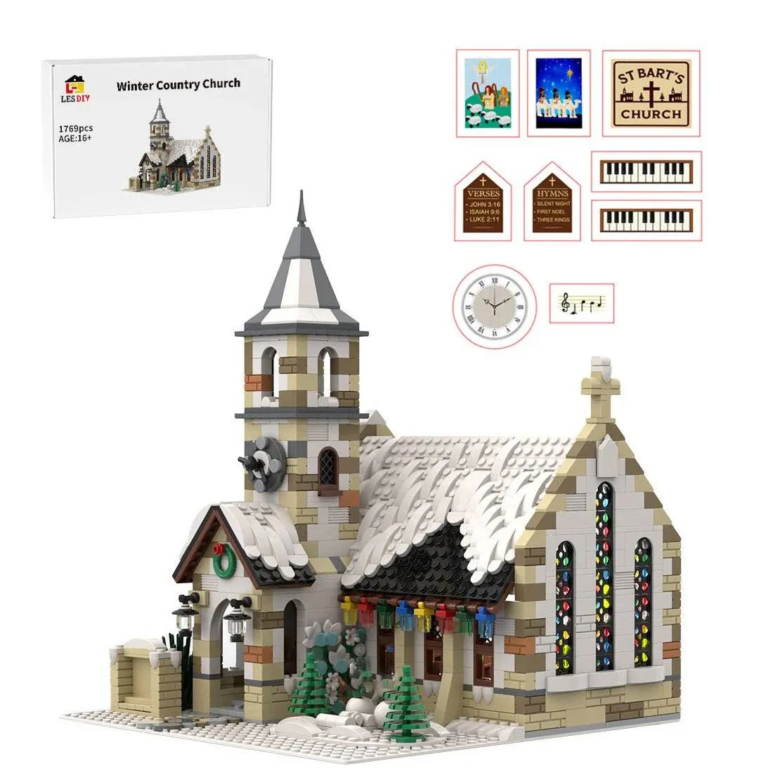 LesDiy Église de campagne d'hiver pour l'église de la Nativité (LESDIY-3653645) - prix | Brick Broker