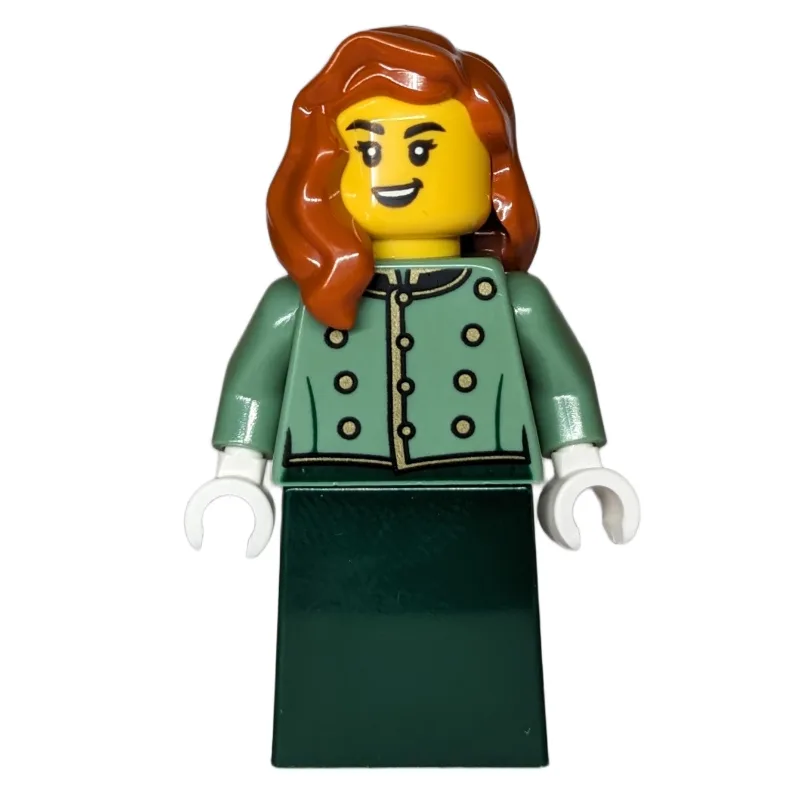Passenger, Sand Green Torso, Dark Green Dress… — minifigurine LEGO | Brick Broker