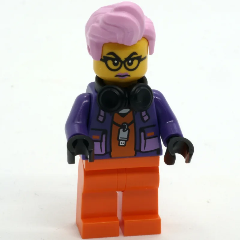 Criminal, Orange Suit, Bright Pink Hair, Dark… — minifigurine LEGO | Brick Broker