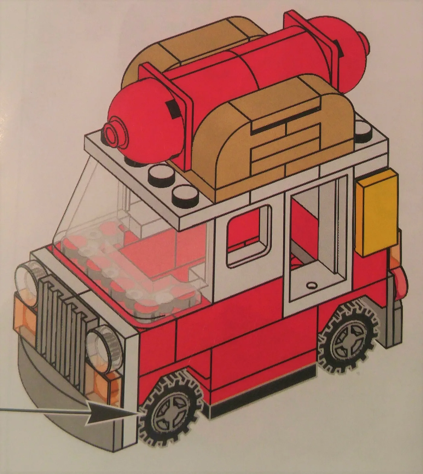 LEGO Camion à hot-dogs (HOTDOGTRUCK-1) - prix | Brick Broker