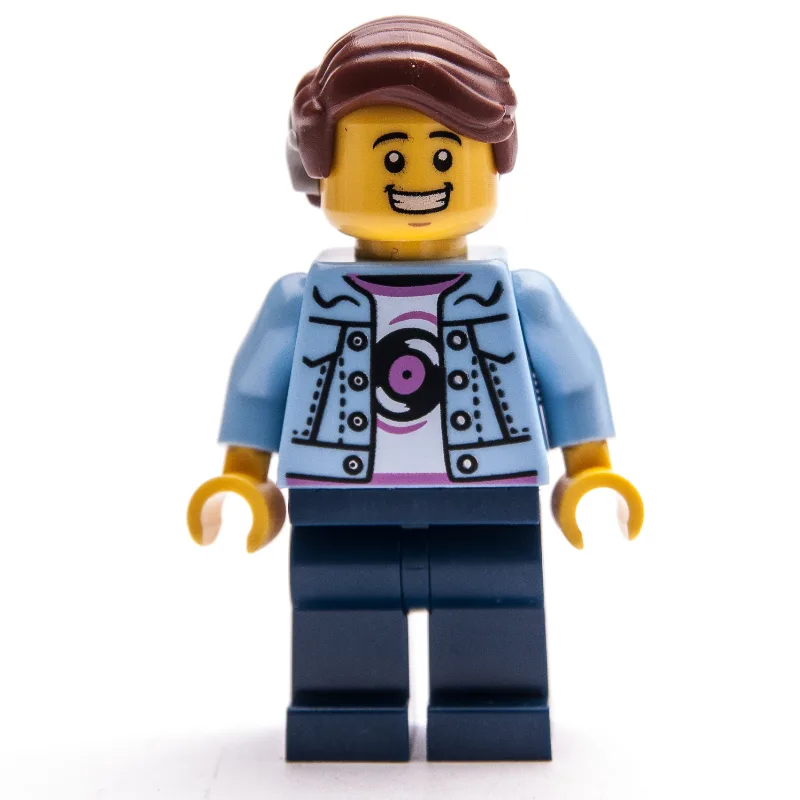 Man, Bright Light Blue Jacket, Dark Blue Legs… — minifigurine LEGO | Brick Broker