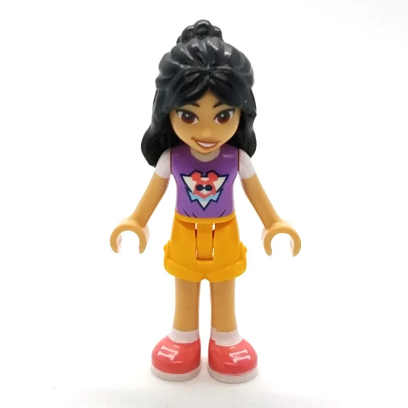 Liann - Medium Lavender Top, Bright Ligt Oran… — minifigurine LEGO | Brick Broker