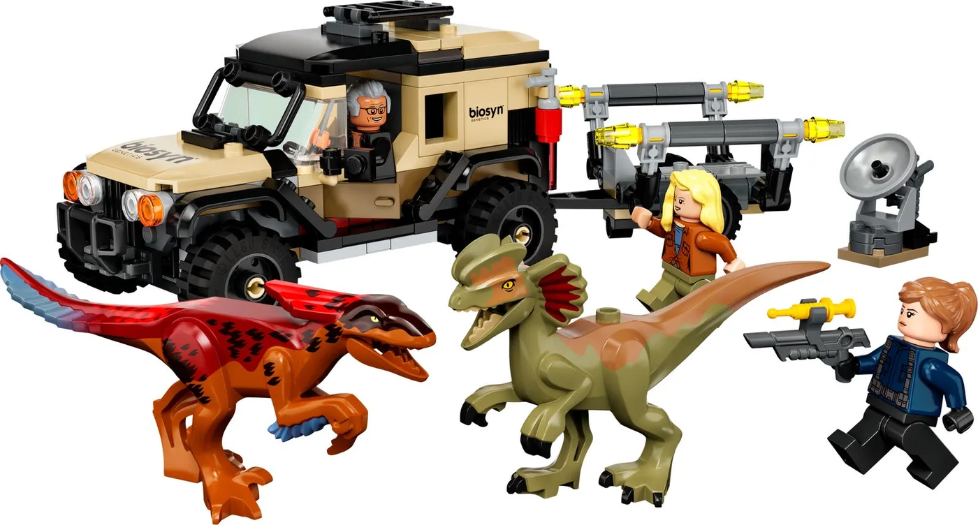 LEGO 76951 Transport du Pyroraptor et du Dilophosaure - prix | Brick Broker