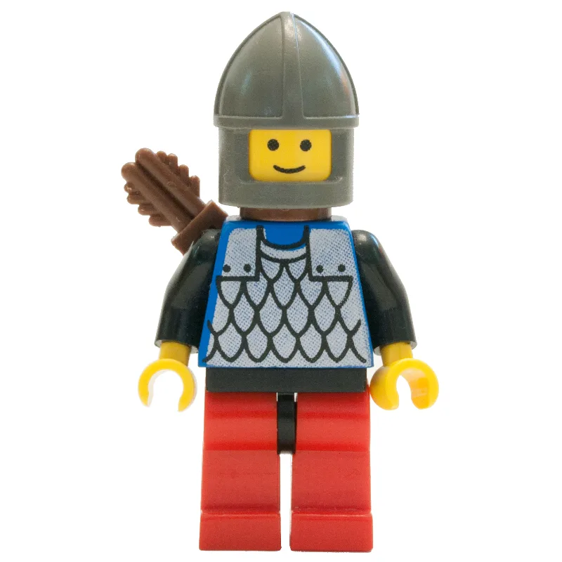 Archer (Scale Mail on Blue) - Black Arms, Red… — minifigurine LEGO | Brick Broker