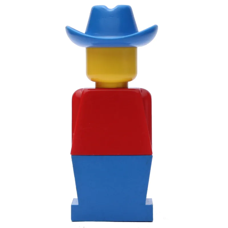 LEGOLAND Red Torso, Blue Legs, Blue Cowboy Hat — minifigurine LEGO | Brick Broker