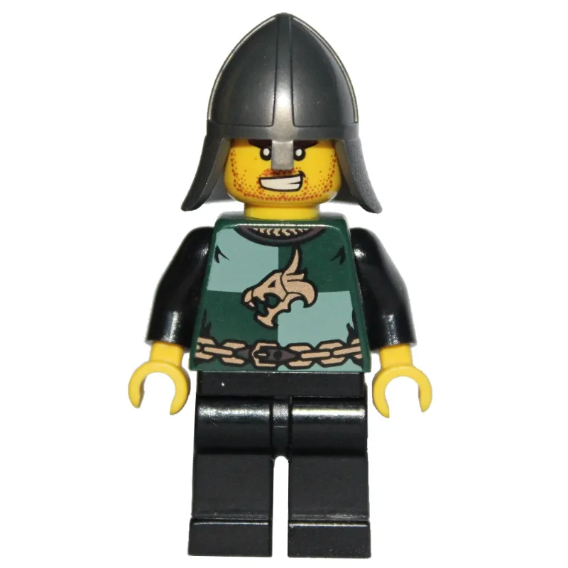 Dragon Knight, Dark Green, Pearl Titanium Hel… — minifigurine LEGO | Brick Broker
