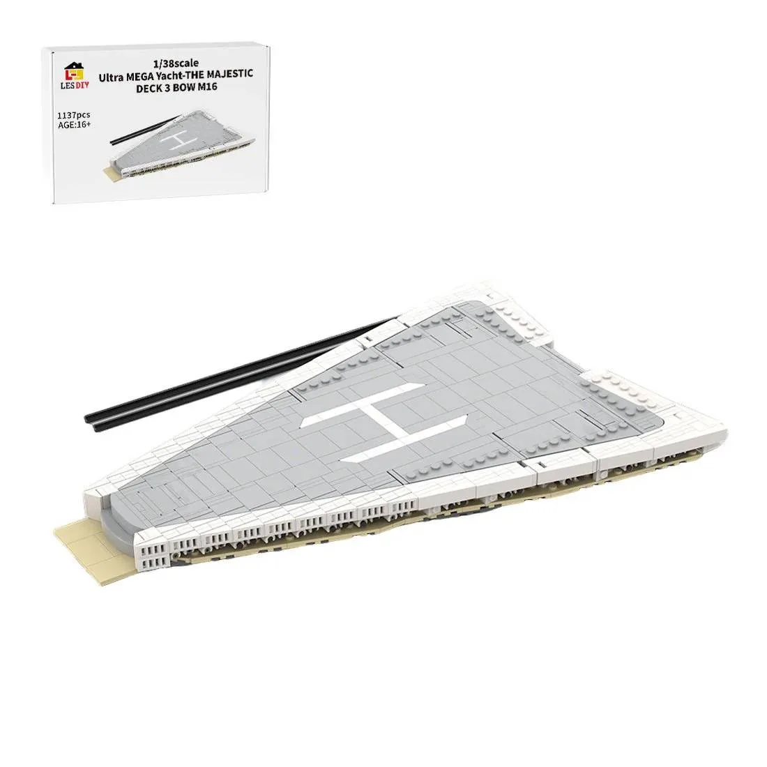 LesDiy Ultra MEGA Yacht - Partie 9 Module 16 Pont 3 Proue (LESDIY-3655879) - prix | Brick Broker