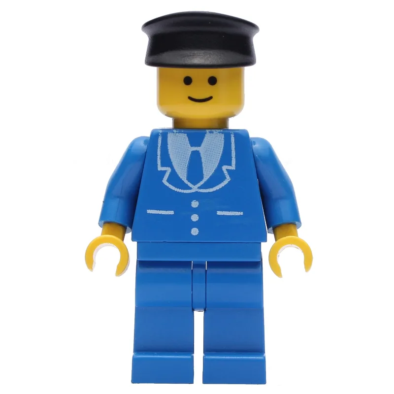 Man, Blue Suit with Tie and Three Buttons, Bl… — minifigurine LEGO | Brick Broker
