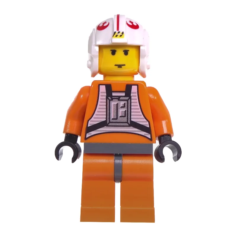 Luke Skywalker, Orange Rebel Pilot Outfit, Ye… — minifigurine LEGO | Brick Broker