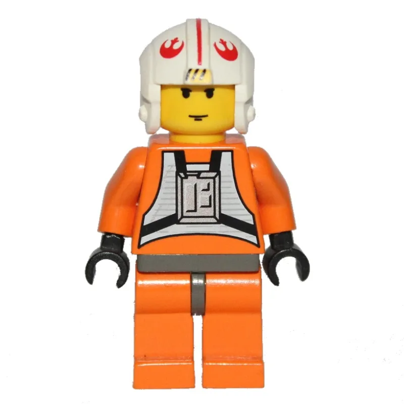 Luke Skywalker, Orange Rebel Pilot Outfit, Ye… — minifigurine LEGO | Brick Broker