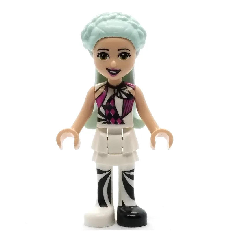 Stella - White Top, White Skirt, Light Aqua H… — minifigurine LEGO | Brick Broker