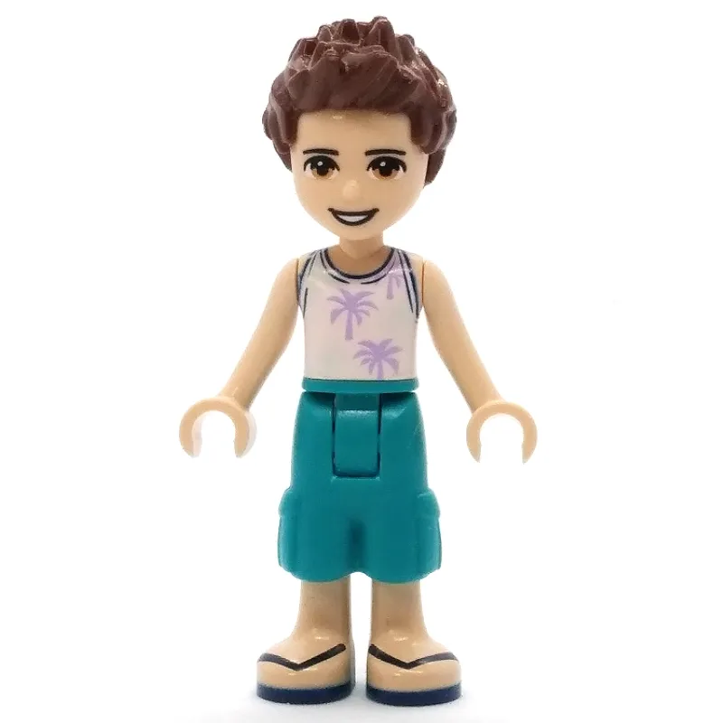 Ethan - White Shirt, Dark Turquoise Trousers,… — minifigurine LEGO | Brick Broker