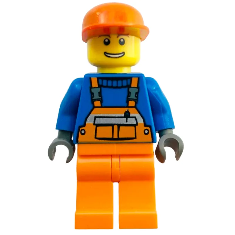 Blue Torso, Orange Overall, Orange Cap — dans quels sets LEGO ? (fig-008502) | Brick Broker