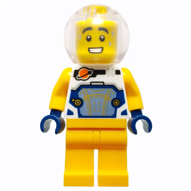 Astronaut, White Spacesuit, Bright Light Oran… — minifigurine LEGO | Brick Broker