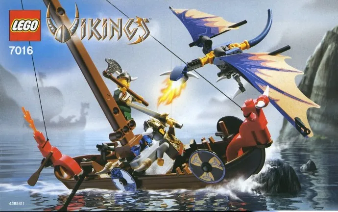 LEGO 7016 Bateau Viking contre le Dragon Wyvern - prix | Brick Broker
