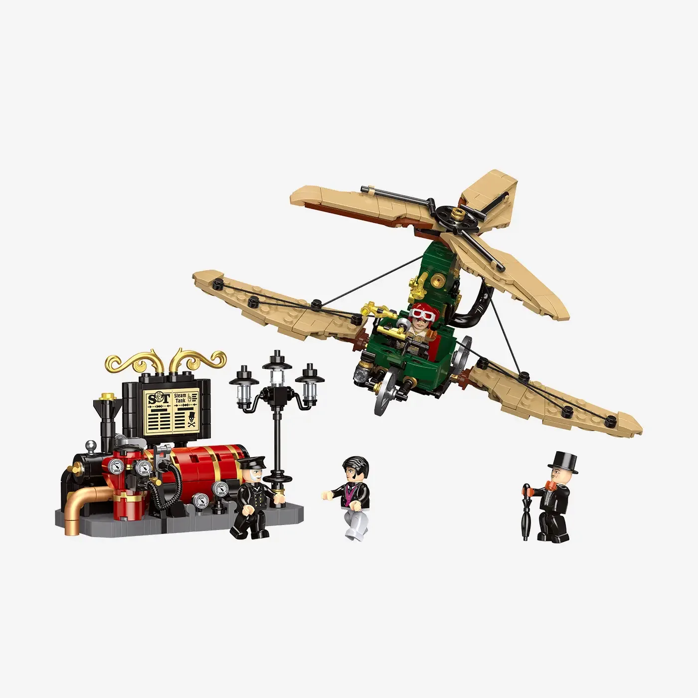 BlueBrixx Hélicab Steampunk (BB-109800) - prix | Brick Broker