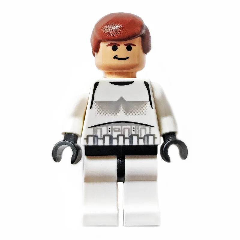 Han Solo, Stormtrooper Disguise, Black Eyes — minifigurine LEGO | Brick Broker