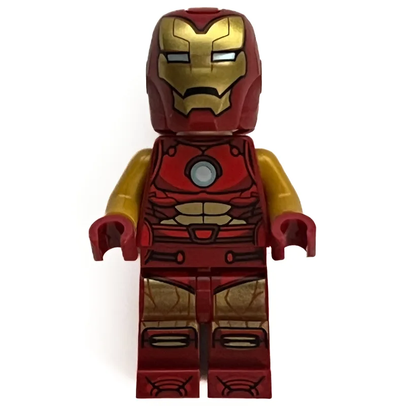 Iron Man, Pearl Gold Arms, Round Arc Reactor,… — minifigurine LEGO | Brick Broker