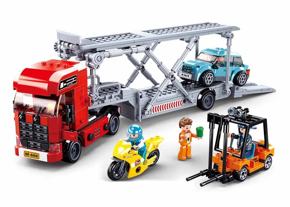 Sluban Transporteur de voitures (SLB-M38-B0880) - prix | Brick Broker