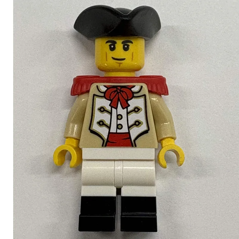 Marine, Male, Red Epaulette, Black Tricorn — minifigurine LEGO | Brick Broker