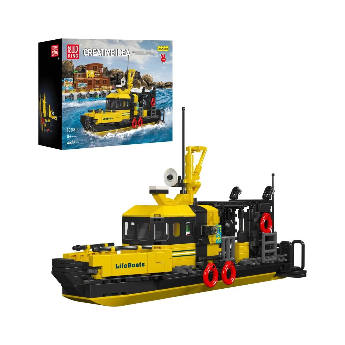 Mould King Bateau de sauvetage multirôle norvégien (MOU-10080) - prix | Brick Broker