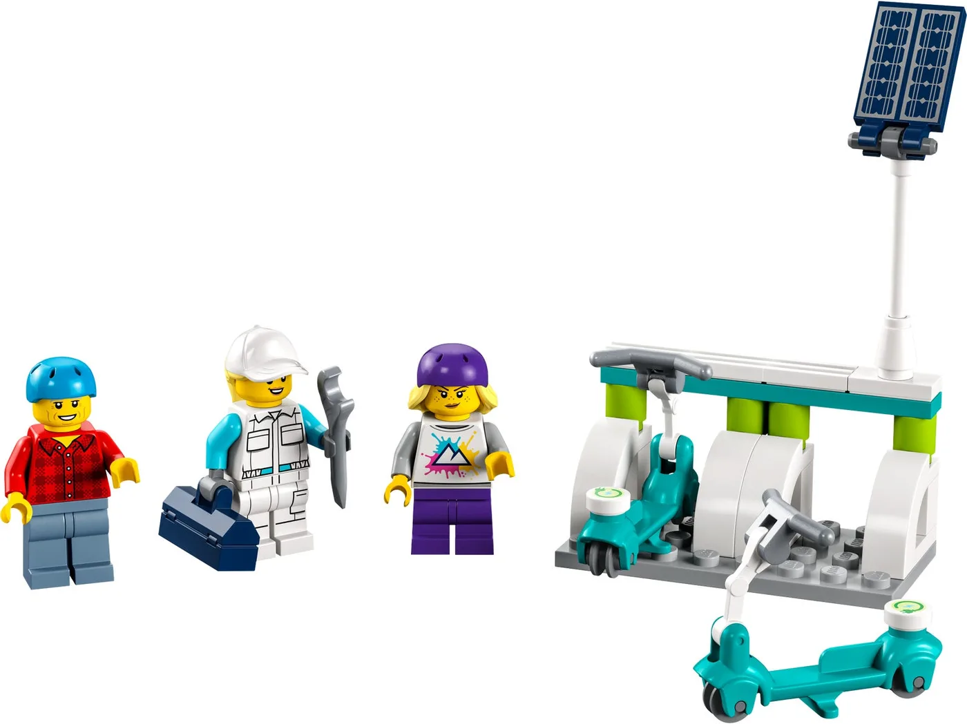 LEGO 40526 Trottinettes électriques et station de recharge - prix | Brick Broker