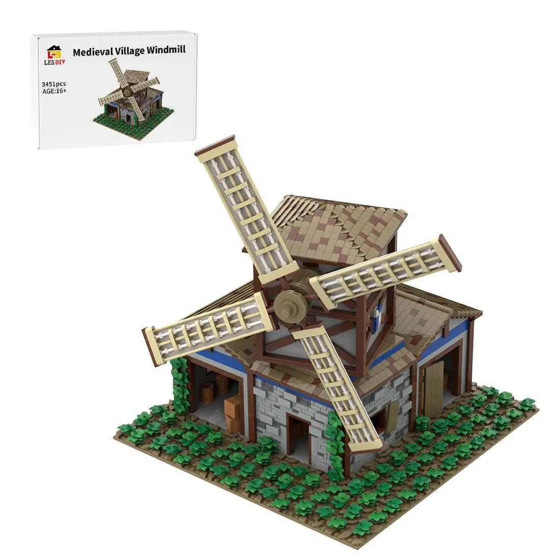 LesDiy Moulin du village médiéval (LESDIY-3625322) - prix | Brick Broker