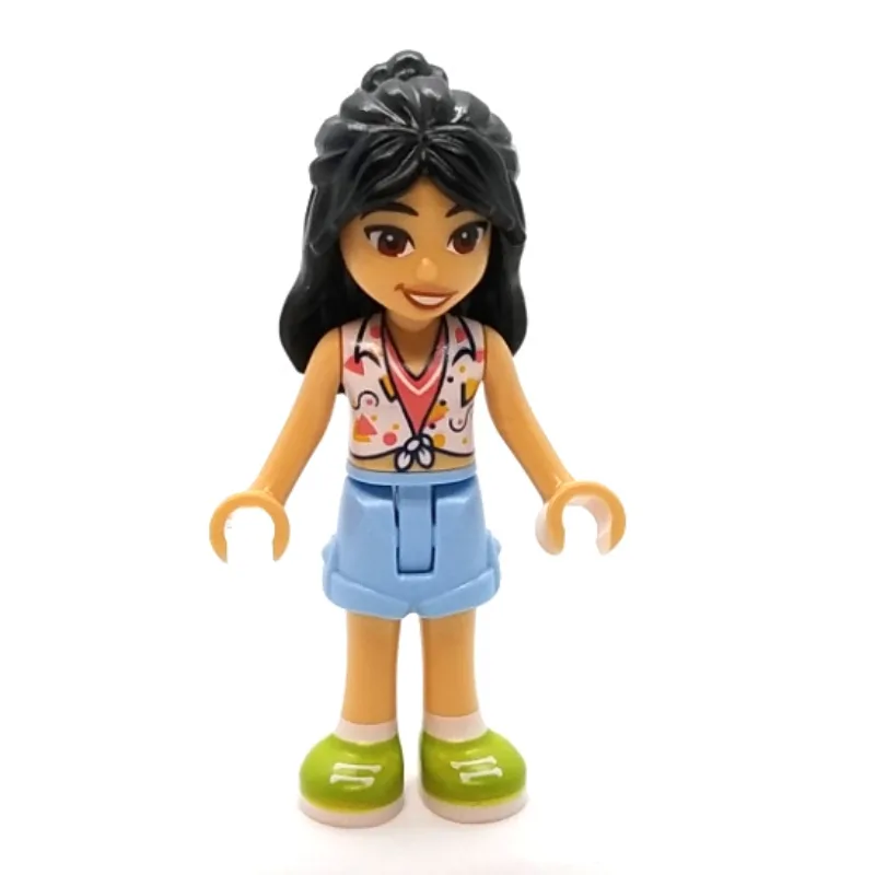 Liann - White Top, Bright Light Blue Skirt — minifigurine LEGO | Brick Broker