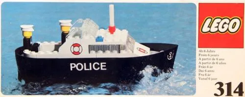 LEGO 314 Bateau de police - prix et où acheter | Brick Broker