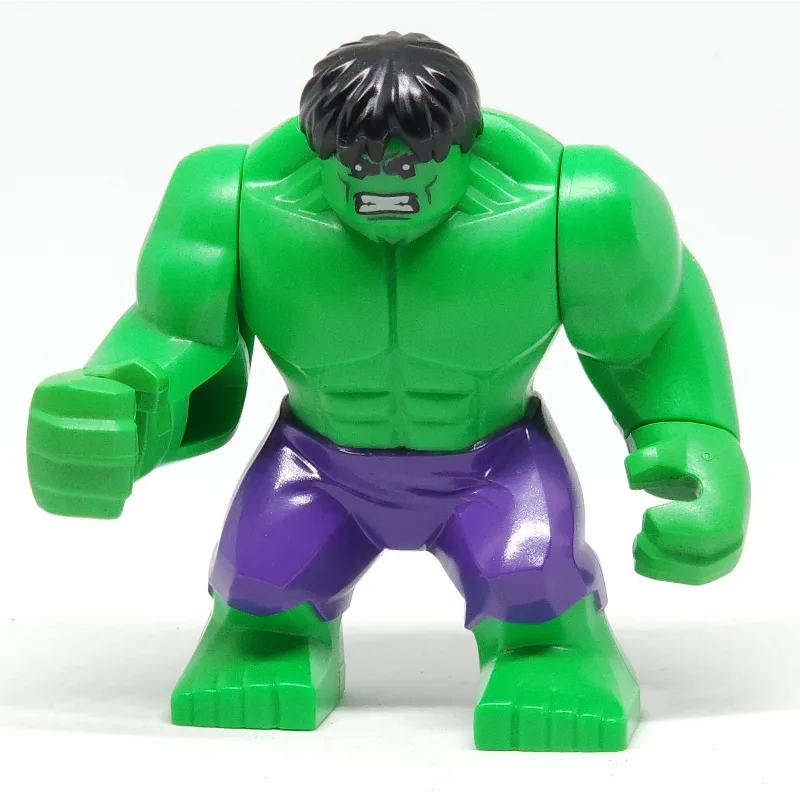 Hulk (Big Fig), Black Hair, Dark Purple Pants — minifigurine LEGO | Brick Broker