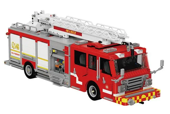 JIESTAR Xbert Ensemble de construction de tour d'eau surélevée de camion de pompiers US (JS-66148) - prix | Brick Broker