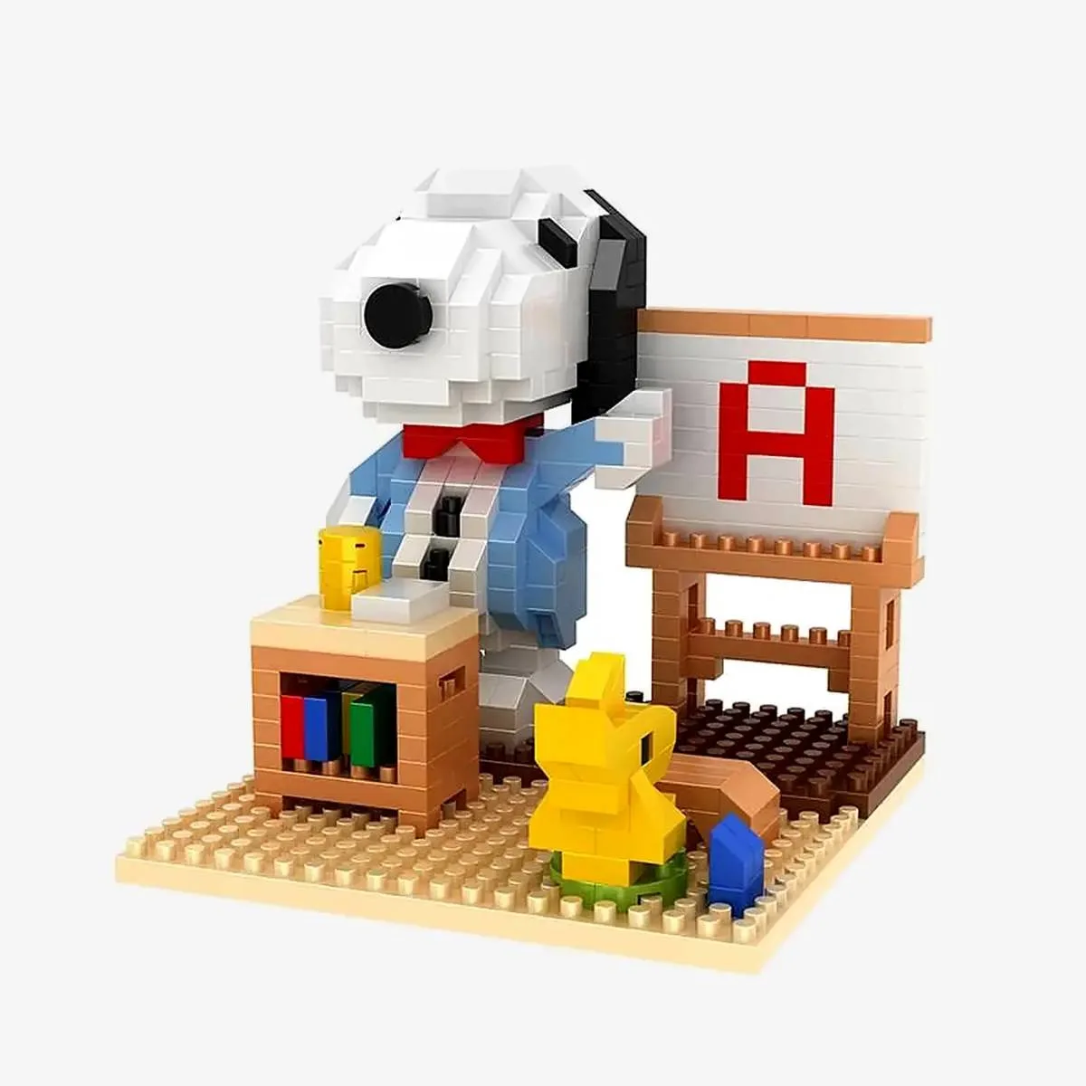 BlueBrixx Snoopy et Woodstock à l'école (BB-107377) - prix | Brick Broker