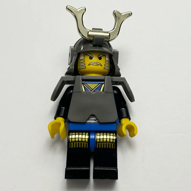 Shogun, Armor and Helmet with Horn, Blue and… — minifigurine LEGO | Brick Broker