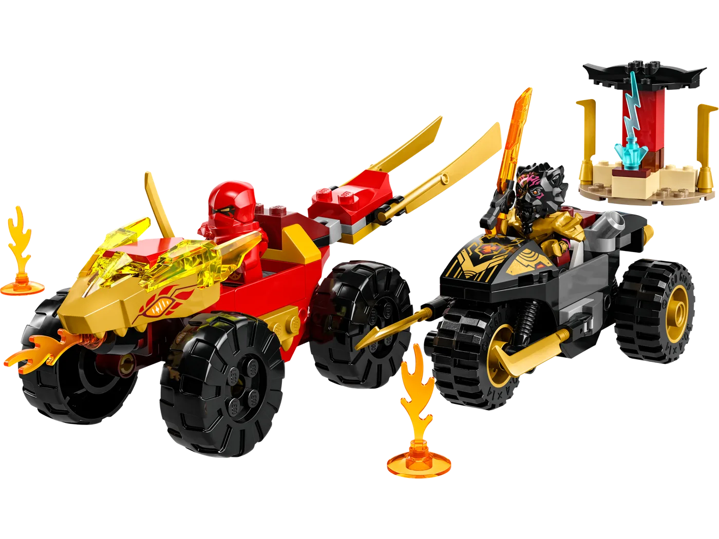 LEGO 71789 La bataille de la voiture et de la moto de Kai et Ras - prix | Brick Broker