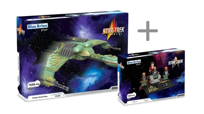 BlueBrixx Pack - USS Enterprise NCC-1701-D avec figurines STAR TREK (BB-108330) - prix | Brick Broker