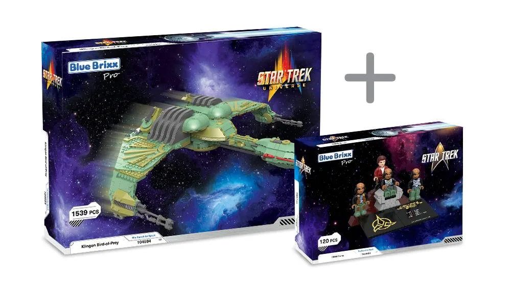 BlueBrixx Pack - USS Enterprise NCC-1701-D avec figurines STAR TREK (BB-108330) - prix | Brick Broker