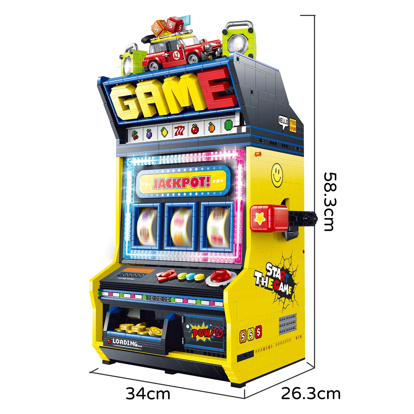 JIESTAR Ensemble de construction de jeu d'arcade GULY Fruit Rocker 60542 (JS-60542) - prix | Brick Broker