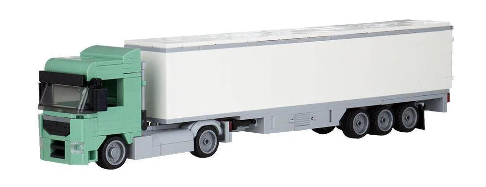 BlueBrixx Camion Augsbourg 2 essieux avec valise 3 essieux vert sable (BB-102851) - prix | Brick Broker
