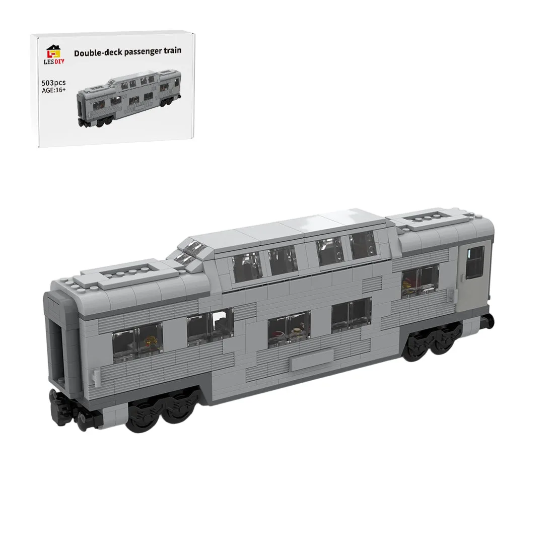 LesDiy Voiture de train à deux étages Santa Fe (LESDIY-3738584) - prix | Brick Broker