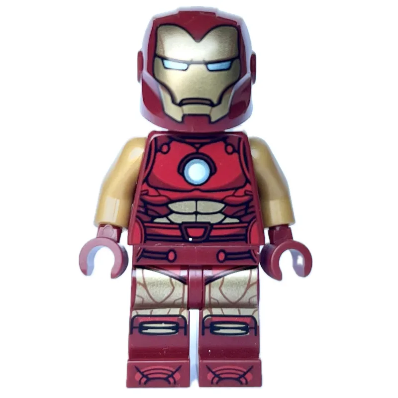 Iron Man, Pearl Gold Arms, Round Arc Reactor,… — minifigurine LEGO | Brick Broker