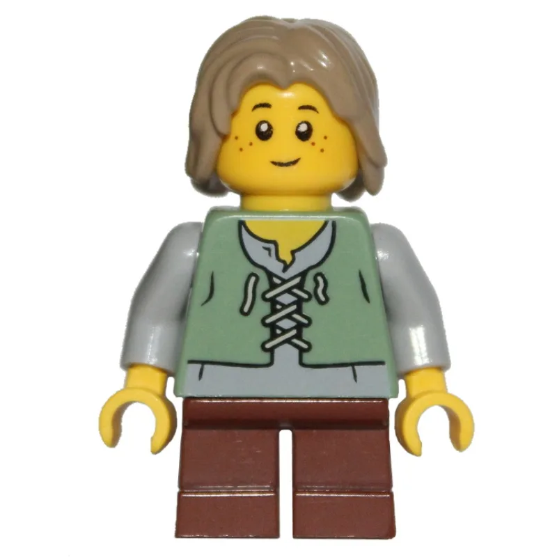Peasant (Kingdoms) - Dark Tan Hair — dans quels sets LEGO ? (fig-006786) | Brick Broker