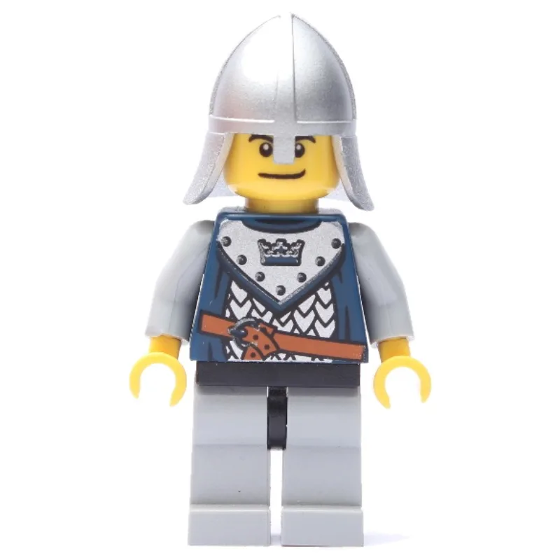 Knight with Scale Mail with Crown, and Helmet — minifigurine LEGO | Brick Broker