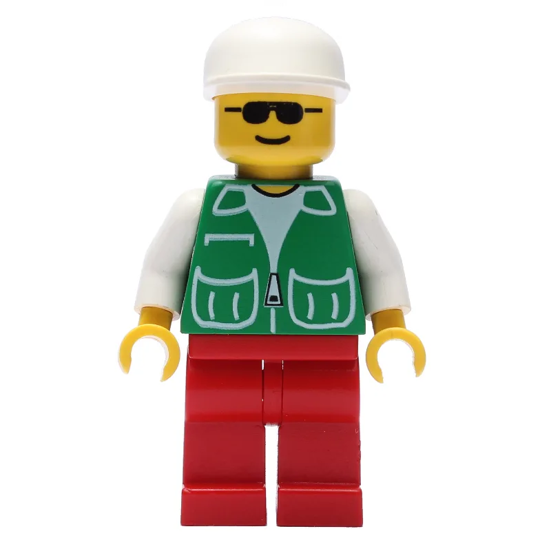 Man, Green Jacket, Red Legs, White Cap — dans quels sets LEGO ? (fig-008414) | Brick Broker