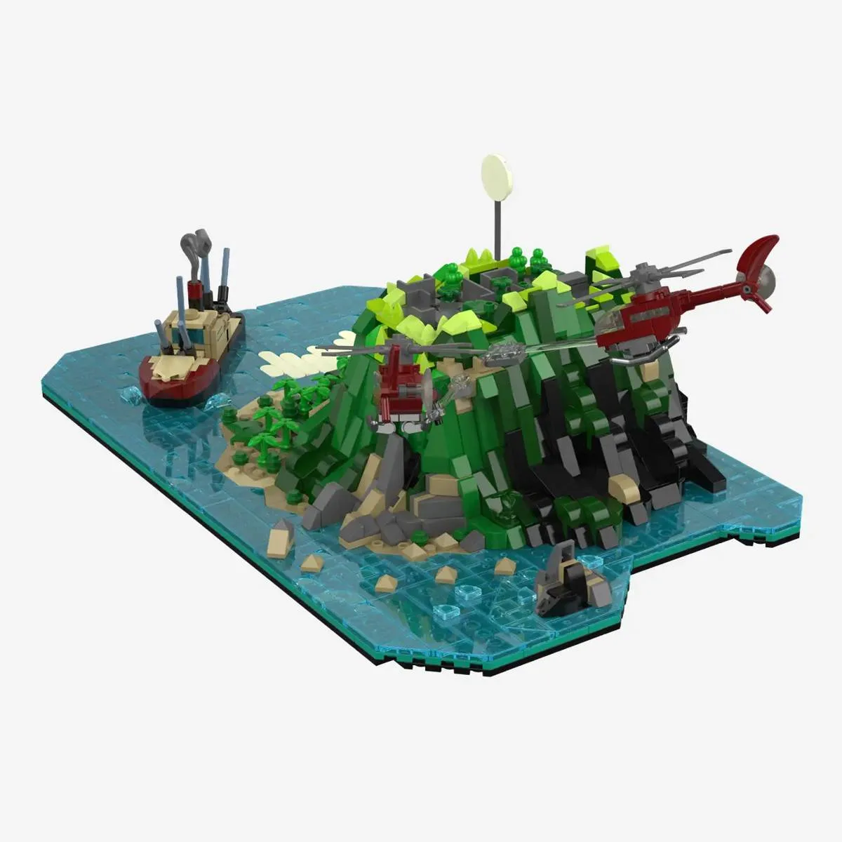 BlueBrixx Les Trois Détectives - Toteninsel - Diorama (BB-108817) - prix | Brick Broker