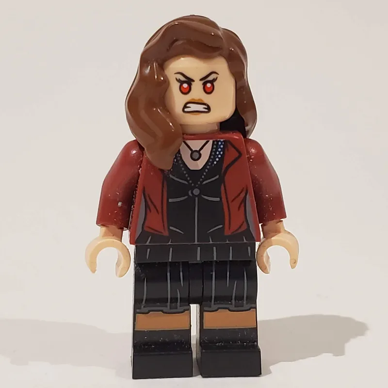 Scarlet Witch with Dark Red Jacket over Black… — minifigurine LEGO | Brick Broker